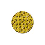 Girl With Popsicle Yellow Floral Golf Ball Marker (10 pack) Front