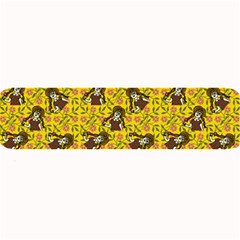 Girl With Popsicle Yellow Floral Large Bar Mats by snowwhitegirl