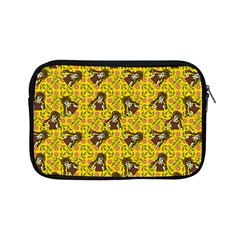 Girl With Popsicle Yellow Floral Apple Ipad Mini Zipper Cases by snowwhitegirl