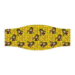 Girl With Popsicle Yellow Floral Stretchable Headband