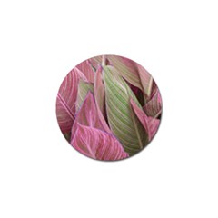 Pink Leaves Golf Ball Marker (4 pack)