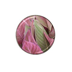 Pink Leaves Hat Clip Ball Marker (4 pack)