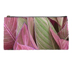 Pink Leaves Pencil Cases