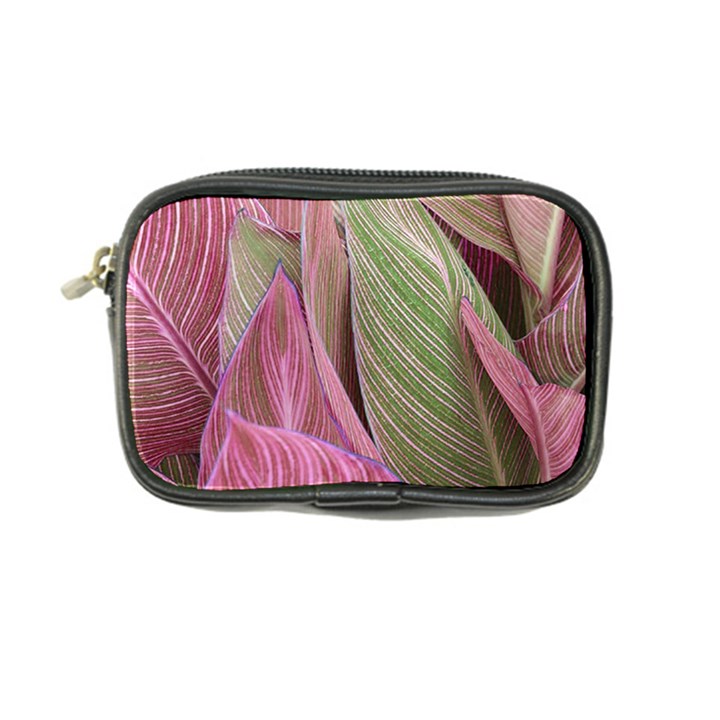 Pink Leaves Coin Purse