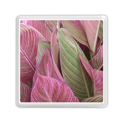 Pink Leaves Memory Card Reader (Square)