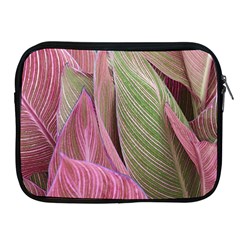 Pink Leaves Apple iPad 2/3/4 Zipper Cases