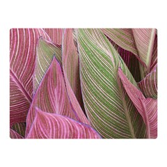 Pink Leaves Double Sided Flano Blanket (Mini) 