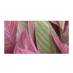 Pink Leaves Satin Wrap