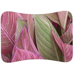 Pink Leaves Velour Seat Head Rest Cushion