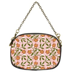 Pink Dot Floral Chain Purse (two Sides) by snowwhitegirl