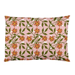 Pink Dot Floral Pillow Case by snowwhitegirl