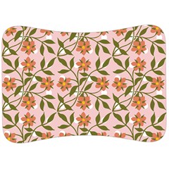 Pink Dot Floral Velour Seat Head Rest Cushion