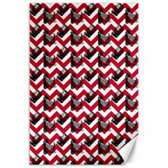 Vintage Camera Chevron Canvas 24  X 36  by snowwhitegirl