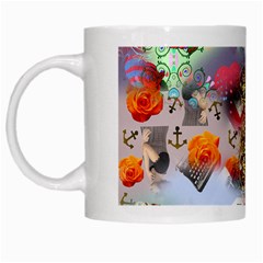 Pattern Patchwork White Mugs