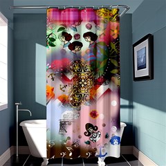 Pattern Patchwork Shower Curtain 36  X 72  (stall)  by snowwhitegirl