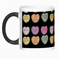 Valentine Hearts Black Morph Mugs by snowwhitegirl