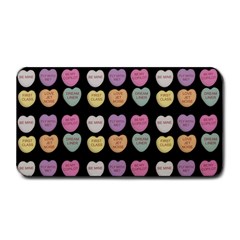 Valentine Hearts Black Medium Bar Mats by snowwhitegirl