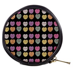 Valentine Hearts Black Mini Makeup Bag by snowwhitegirl