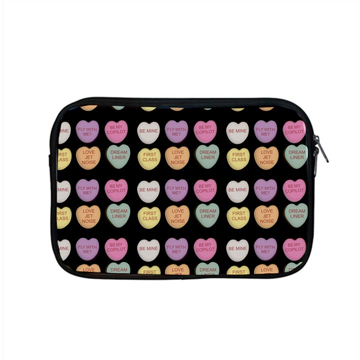 Valentine Hearts Black Apple MacBook Pro 15  Zipper Case