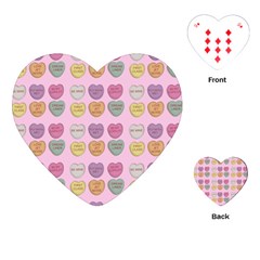 Valentine Hearts Pink Playing Cards (heart) by snowwhitegirl