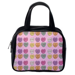 Valentine Hearts Pink Classic Handbag (one Side)