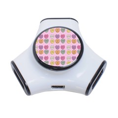 Valentine Hearts Pink 3-port Usb Hub by snowwhitegirl