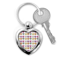 Valentine Hearts White Key Chains (heart)  by snowwhitegirl