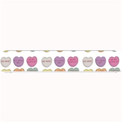 Valentine Hearts White Small Bar Mats by snowwhitegirl