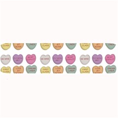 Valentine Hearts White Large Bar Mats by snowwhitegirl