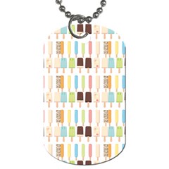 Candy Popsicles White Dog Tag (one Side) by snowwhitegirl