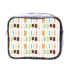 Candy Popsicles White Mini Toiletries Bag (one Side) by snowwhitegirl