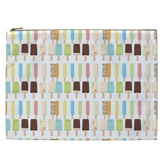 Candy Popsicles White Cosmetic Bag (xxl)