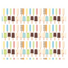 Candy Popsicles White Double Sided Flano Blanket (medium)  by snowwhitegirl