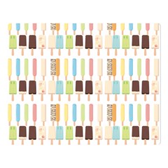 Candy Popsicles White Double Sided Flano Blanket (large)  by snowwhitegirl