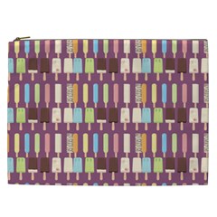 Candy Popsicles Purple Cosmetic Bag (xxl)