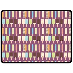 Candy Popsicles Purple Double Sided Fleece Blanket (large)  by snowwhitegirl