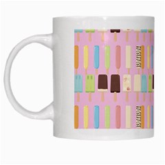 Candy Popsicles Pink White Mugs by snowwhitegirl