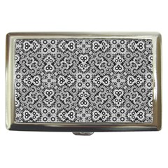 Geometric Stylized Floral Pattern Cigarette Money Case by dflcprints