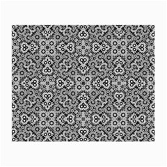 Geometric Stylized Floral Pattern Small Glasses Cloth by dflcprints