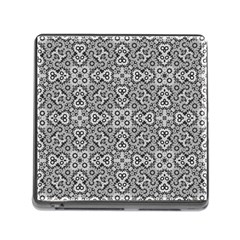 Geometric Stylized Floral Pattern Memory Card Reader (square 5 Slot) by dflcprints