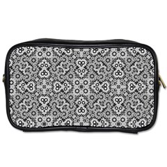 Geometric Stylized Floral Pattern Toiletries Bag (one Side) by dflcprints