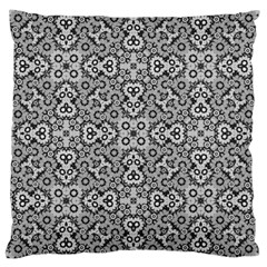 Geometric Stylized Floral Pattern Large Cushion Case (two Sides) by dflcprints