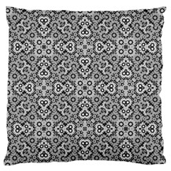 Geometric Stylized Floral Pattern Standard Flano Cushion Case (two Sides) by dflcprints