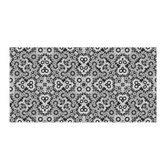 Geometric Stylized Floral Pattern Satin Wrap by dflcprints