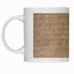 Letter Balloon White Mugs by vintage2030