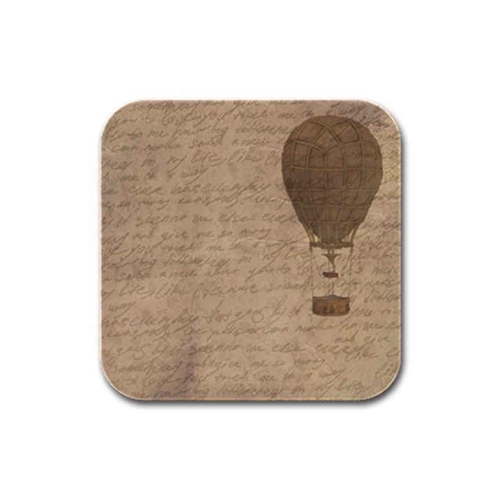 Letter Balloon Rubber Square Coaster (4 pack) 