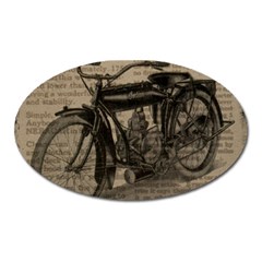 Bicycle Letter Oval Magnet by vintage2030