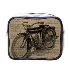 Bicycle Letter Mini Toiletries Bag (one Side) by vintage2030