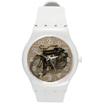 Bicycle Letter Round Plastic Sport Watch (M) Front