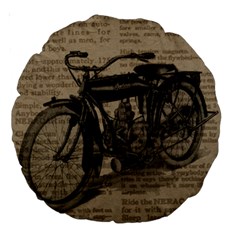 Bicycle Letter Large 18  Premium Round Cushions by vintage2030